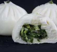 Large Mushroom and Greens Dumpling