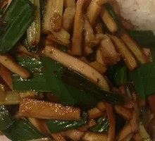 Fried Rice with Tofu and Pork Strips