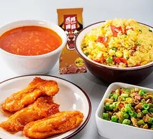 New Style Honey Spicy Roasted Wings Rice Bowl