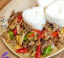 Pickled Pepper Chicken Offal Rice