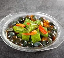 Green Pepper and Century Egg