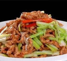 Shredded Pork with Leek Greens