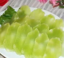 Cold-mixed lettuce strips