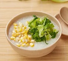 Green Vegetable Corn Porridge