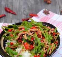 Green Pepper Shredded Pork Rice