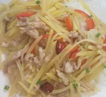 Potato Shredded Pork Rice Bowl