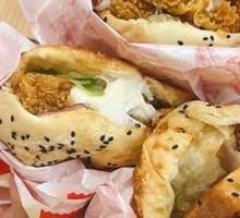 Spicy Chicken Leg Chinese Burger