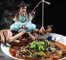 Solitary Angler on a Cold River