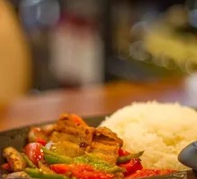 Spicy Twice-Cooked Pork Rice Bowl
