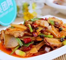 Sliced Potato with Twice-Cooked Pork