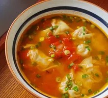 Tomato Clear Soup Dumplings