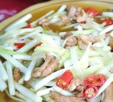 Shredded Pork with Leek Greens