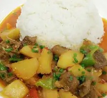 Beef and Potato Rice Bowl