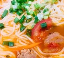 Tomato Meatball Rice Noodles