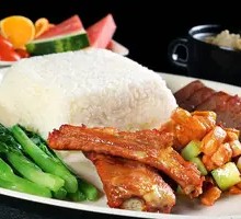 Two Meat and One Vegetable Set Meal