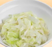 Single-Portion Stir-Fried Cabbage Shreds