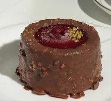 Raspberry Brownie Cake