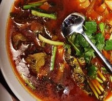 Spicy Sichuan Catfish in Red Sauce with Pickled Cabbage