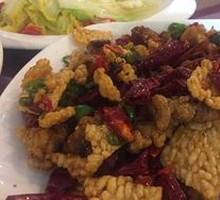 Spicy Stir-Fried Spare Ribs and Shrimp