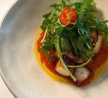 Low-Temperature Charcoal-Grilled Baby Octopus Tentacles