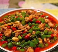 Stir-Fried Rabbit with Fresh Chilies