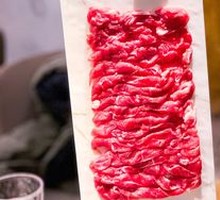 Big Knife Sliced Fresh Lamb Leg