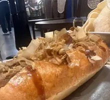 Teriyaki Beef Hot Dog