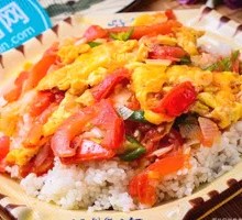Tomato and Egg Rice Bowl