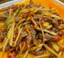 Sliced Beef with Young Ginger