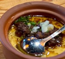 Sauce Meat Steamed Egg