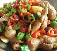 Spicy Pork Intestines Stir-fry