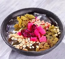 Rose Glutinous Rice Balls with Ice Jelly