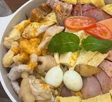 Original Soup with Pickled Vegetable and Meat Tofu Flower Pot