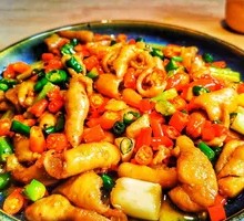 Spicy Pork Intestines Stir-fry