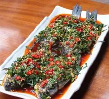 Spicy Cucumber and Carrot Salad with Crucian Carp