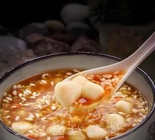 Red Sugar Fermented Rice Ball Soup