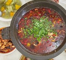 Stoneware Tofu and Fish Soup
