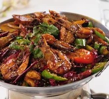 Dry Pot Shrimp and Pork Ribs