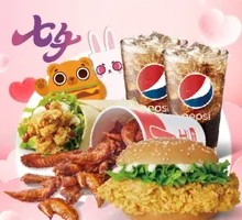 Qixi Chicken Leg Burger with Wing Tips Bucket