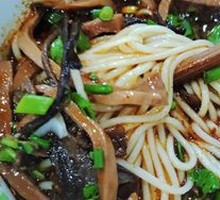 Red Soup Squid Noodles