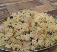 Potato and Pork Fried Rice