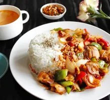 Stewed Chicken with Rice