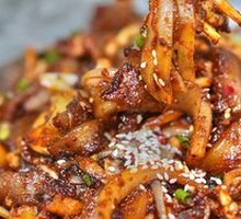 Squid and Potato Hot Pot Noodles