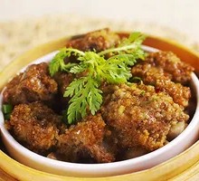 Steamed Pork Ribs with Rice Flour