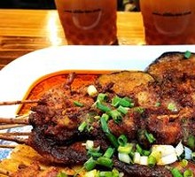 Pork Belly with Pig Stomach Skewers