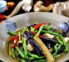 Eggplant and Green Bean Stir-Fry