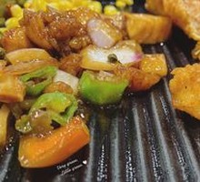 Spicy Roasted Pepper Chicken Leg Rice