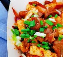 Sizzling Pork Intestines