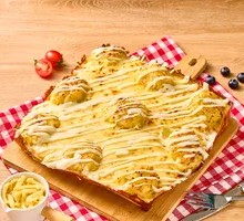 榴莲芝士瀑布披萨