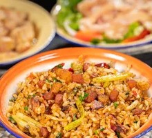 Crispy Pork Bits with Rice